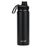 22oz Stainless Steel Sport Water Bottle DRINCO®  - Black