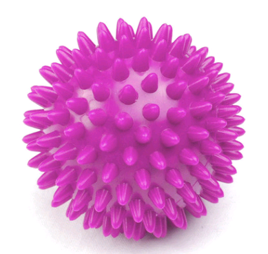 Color: Purple2, Size: 6.5cm - Hard thorn massage ball hand holding thorn ball touch training ball pvc acupressure massage ball yoga ball